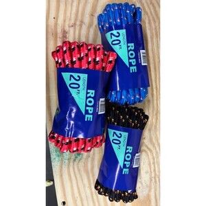 3 T.W Evans 3/8" inch x 20' feet Diamond Braided POLY ROPE Assorted Colors